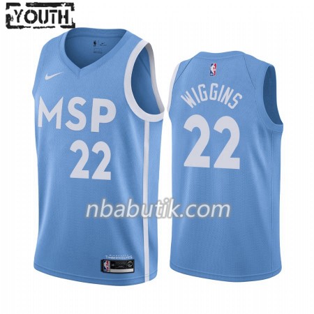 NBA Børn Trøje Minnesota Timberwolves Andrew Wiggins 22 Nike 2019-20 City Edition Swingman